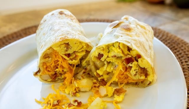 Bacon Breakfast Burrito.