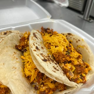 Chorizo Egg and Cheese Taco