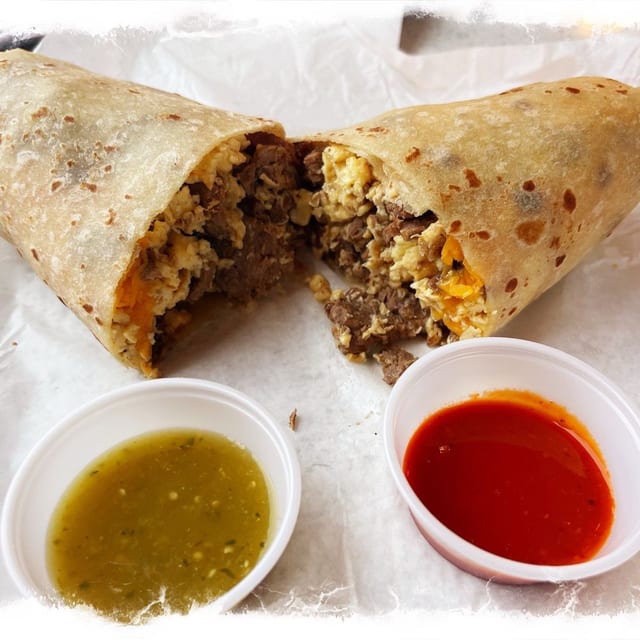 Asada Breakfast Burrito.