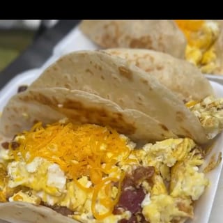 Eggs, Bacon & Cheese Taco