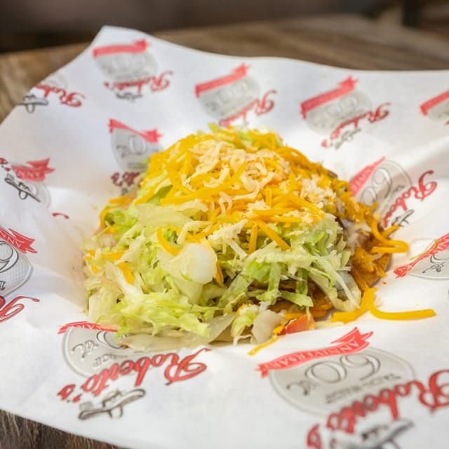 Shredded Beef Tostada.