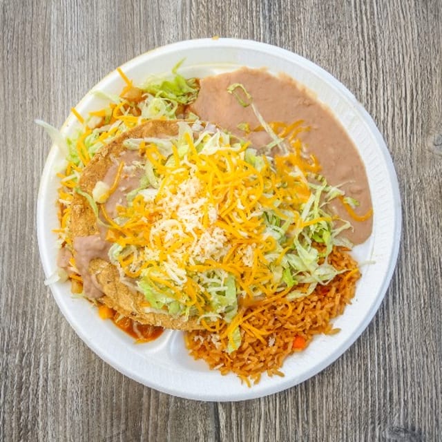Pollo Asado Tostada.
