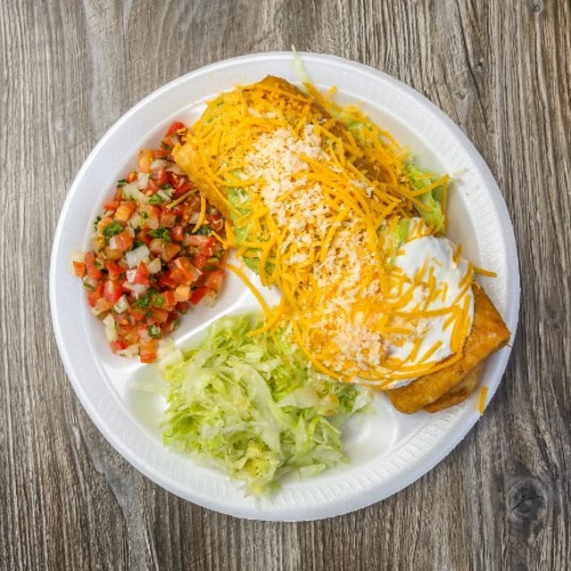 Pollo Asado Chimichanga.