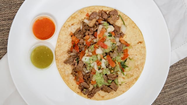 Adobada Soft Tacos.