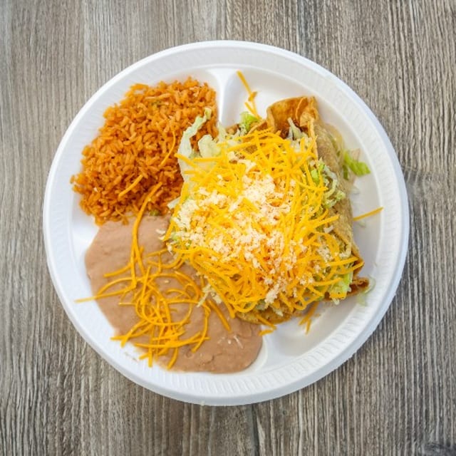 Twelve Rolled Guacamole Tacos.