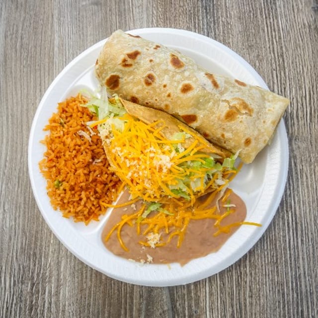 Classic Chicken Burrito.